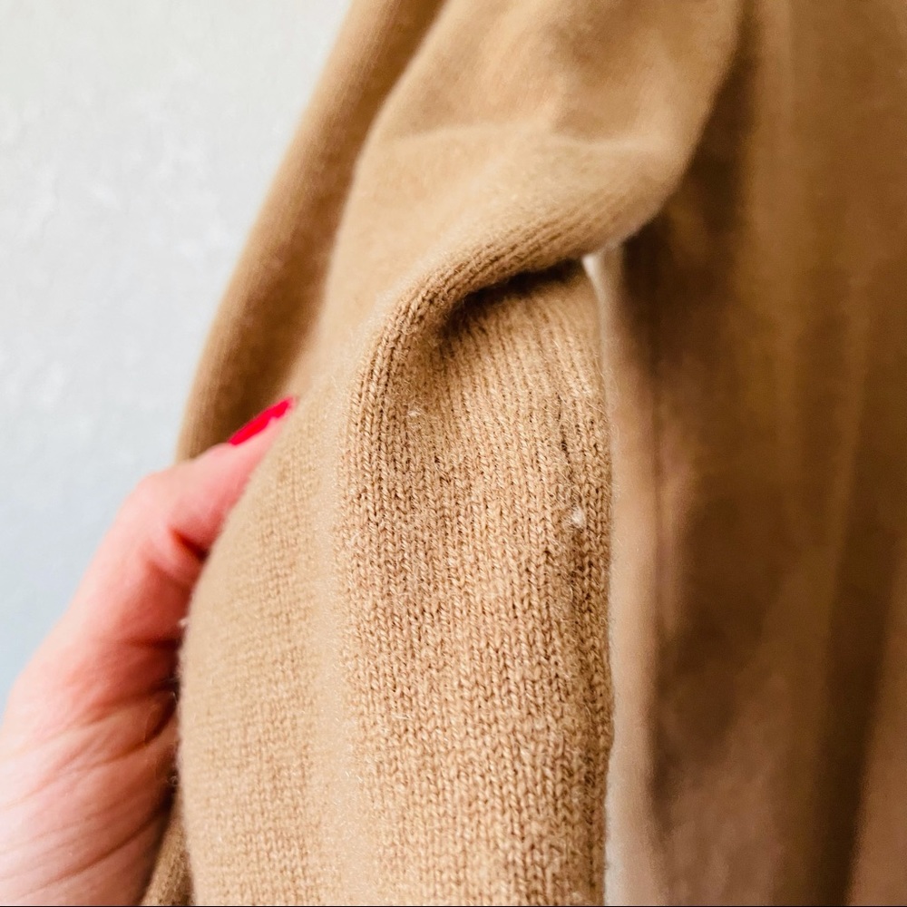 Cashmere Classic Tan Women's Sweater - Picture 10 of 16